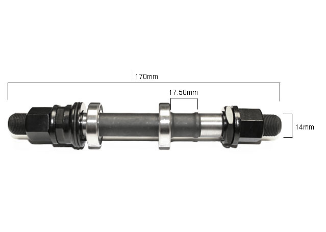 Axle Assembly #4 - Sealed - 14mm