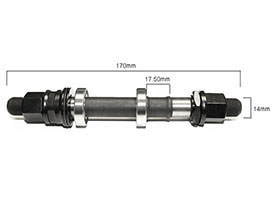Axle Assembly #4 - Sealed - 14mm)
