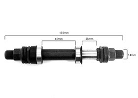 Axle Assembly #17 - Sealed - 14mm